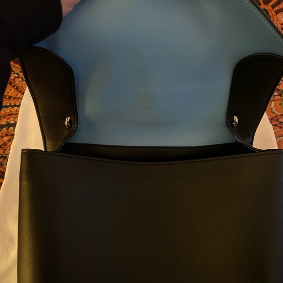 Calvin Klein Jeans Black Leather Backpack - Picture 2 of 6